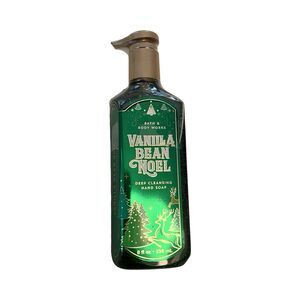 Bath & Body Works Vanilla Bean Noel Deep‎ Cleansing Hand Soap 8oz Holiday Green
